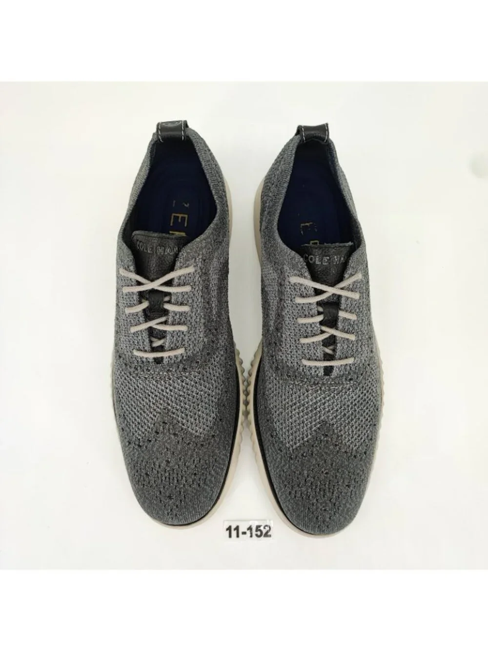 Cole Haan OriginalGrand Men's Size 11 Oxford Shoes Gray Wing Tip C27565